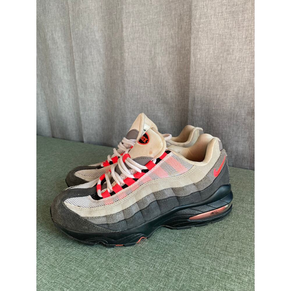 Nike Air Max 95 GS "Solar Red" - Size 6.5Y - Iconic Retro Running Sneakers